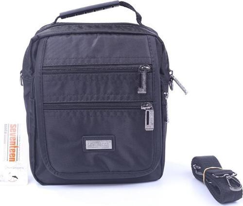 900 Siyah Erkek Orta Kapaklı El ve Omuz Çantası