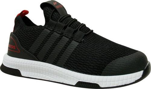 Siyah Kırmızı Beyaz Aqua Bağcıksız Sneakers Spor Ayakkabı