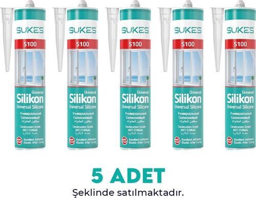 Sukes Universal Şeffaf Silikon 280 Gr 5’li Paket