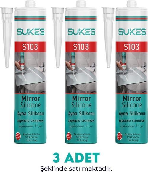 Sukes  Ayna Silikonu 310 Ml 3’lü Paket