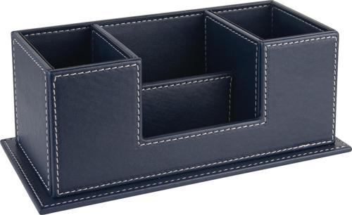 Masaüstü Deri Organizer Kalemlik 4 Gözlü Desktop Organizer Rainbow Vegan 10x12x25 cm.