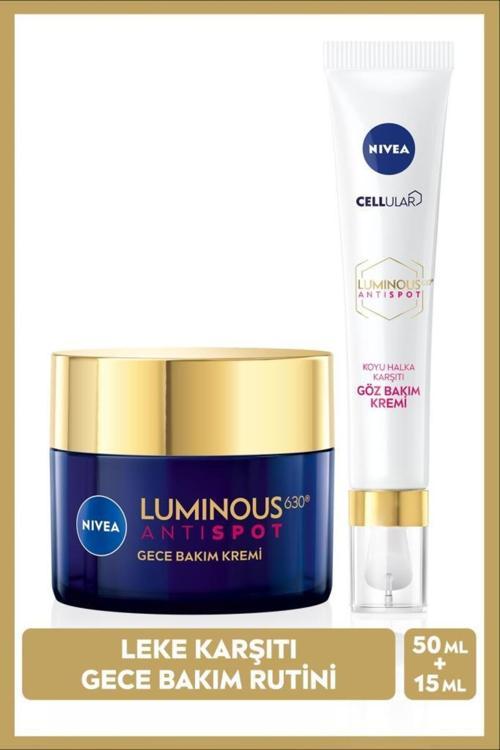 Luminous630 Thiamidol Etkili Leke Karşıtı Gece Kremi 50ml,spf50 Ve Koyu Halka Karşıtı Göz Kremi 15ml