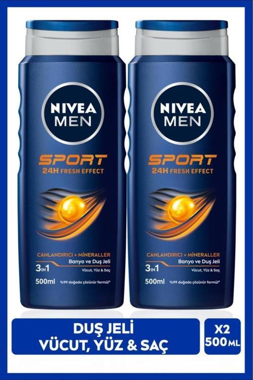 Men Sport Duş Jeli 500 Ml 2'li