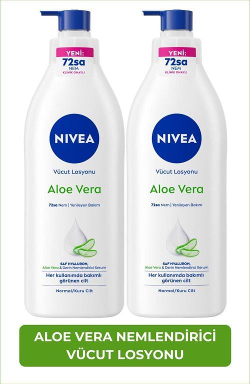Aloe Vera Derin Nemlendirici Serum Vücut Losyonu 400ml, Kuru Cilt Tipi, Hızlı Ferahlatıcı, X2 Adet