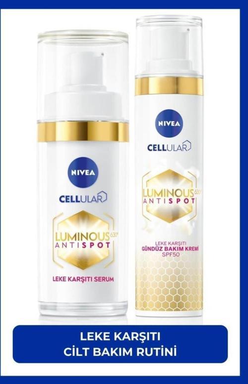 Luminous630 Leke Karşıtı Gündüz Yüz Kremi 40ml Ve Aydınlatıcı Cilt Bakım Serumu 30ml,hyaluroni