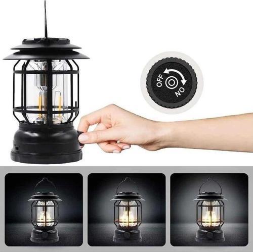 Bluetooth Hoparlör Özellikli Dimerli Led Kamp Lambası HS66 TdrTR