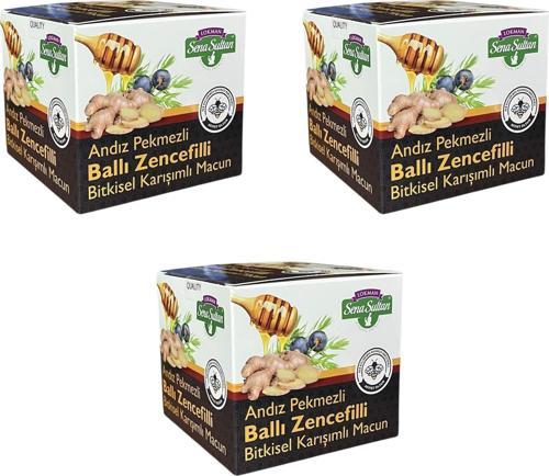 Sena Sultan 3 Adet Andız Pekmezli Ballı Zencefilli Karışımlı Macun 350 gr