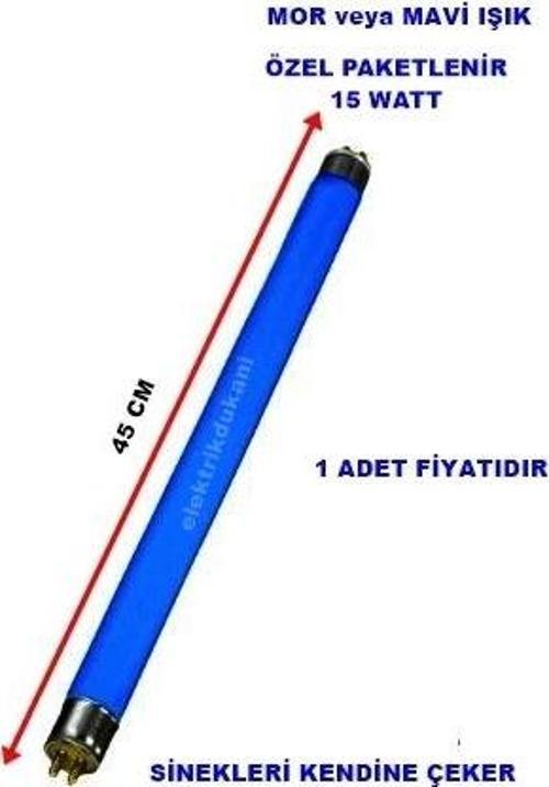 LIĞTEK T8 15W Sinek Ampulü Floresan (Mavi Işık)