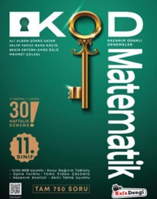 Kafa Dengi Yayınları 11. Sınıf Kod Matematik Kazanım Odaklı Denemeleri
