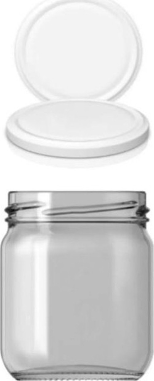 210 cc Cam Kavanoz Kapaklı 48 Li Paket Konserve Bebek Mama Kavanozu