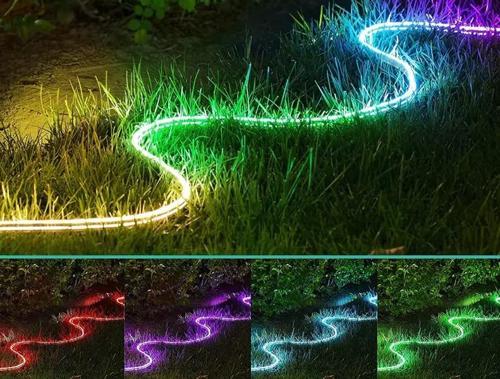 RGBIC Tuya Wifi Bt Silikon Neon Rgb Led Şerit IP67 10 Metre