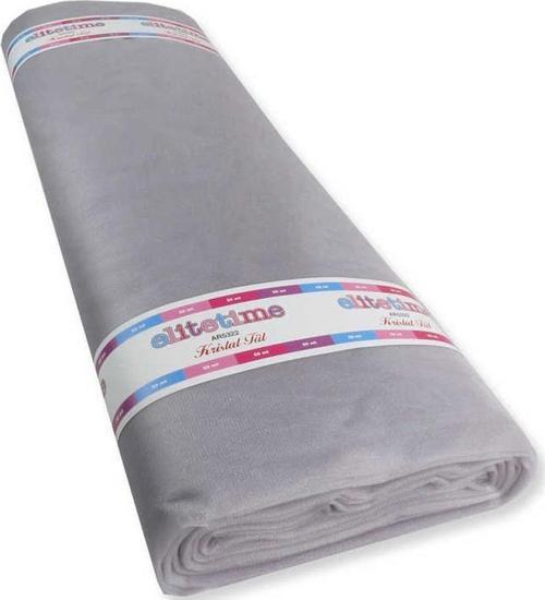 Kristal Tül 3 Metre X 50 Metre  Gri