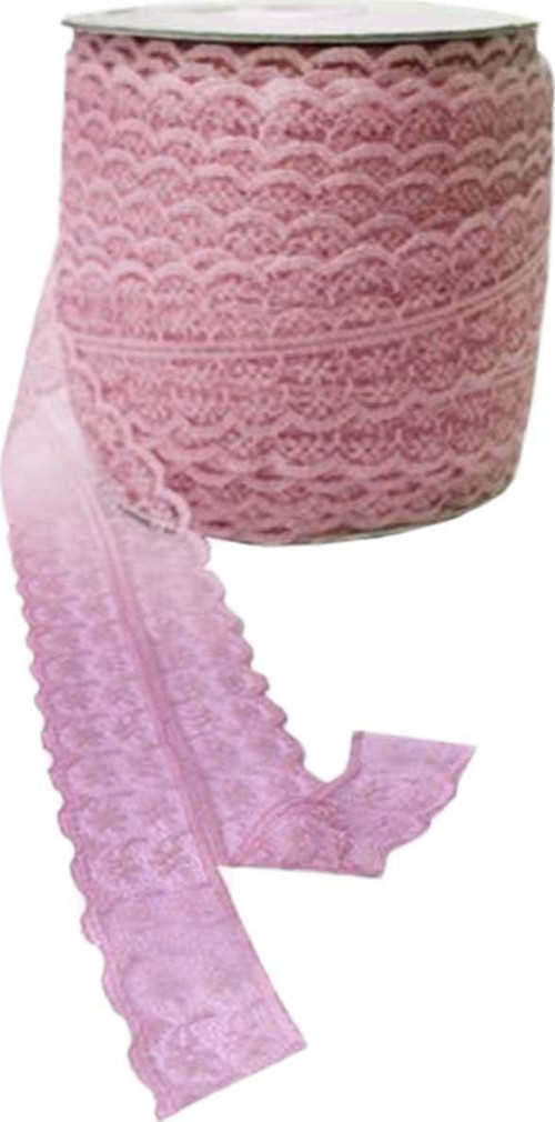 Kurdela Dantelli Çift 2 Katlı 5 Cm (10 Metre) Pudra