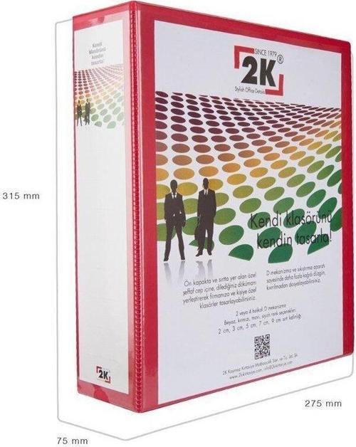 Evrak Sunum Tanıtım Firma Klasörü A4 Pvc 7 cm 4 Halkalı 520 Yaprak Kapasiteli Ring Binder File 27,5x32 cm