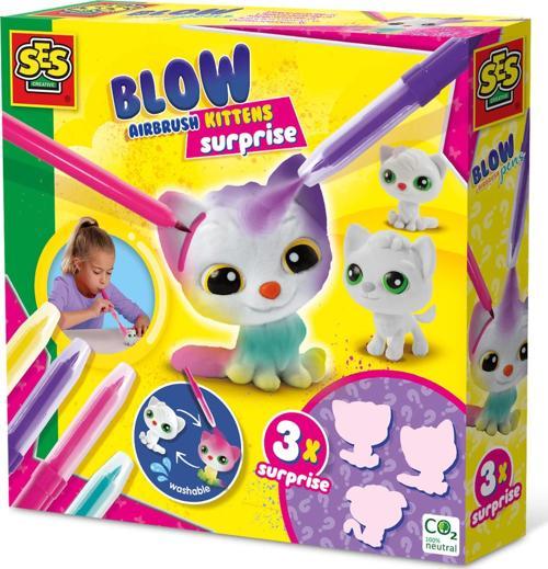 Boya Üfleme Kalemi - 3xKedicik Sürprizi