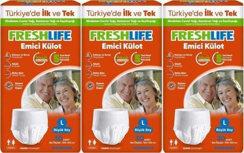 Emici Külot Hasta Bezi Large - Büyük - L 90 Adet (3Pk x 30)