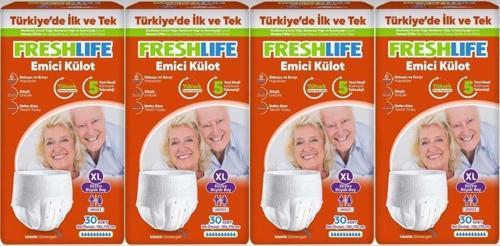 Emici Külot Hasta Bezi Xl Ekstra Büyük 120 Adet (4Pk x 30)