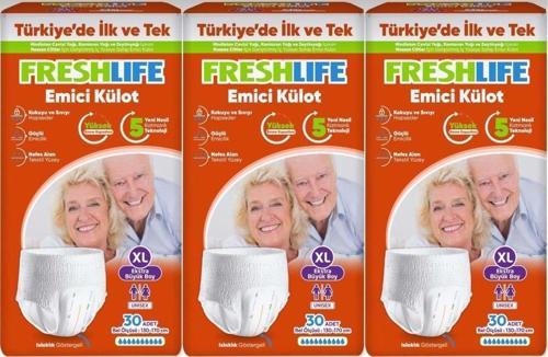 Emici Külot Hasta Bezi Xl Ekstra Büyük 90 Adet (3Pk x 30)