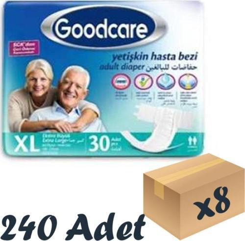 Bel Bantlı Yetişkin Hasta Bezi Xlarge 30'Lu 8 Paket 240 Adet