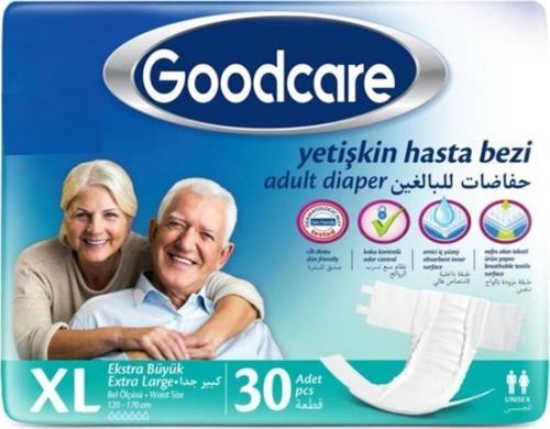 Belbantlı Yetişkin Hasta Bezi Extra Büyük Xl Beden 30 Lu (120-170 Cm)