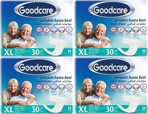 Hasta Bezi Yetişkin Bel Bantlı Tekstil Yüzey Xl Extra Large- Ekstra Büyük 120 Adet (4Pk x 30)