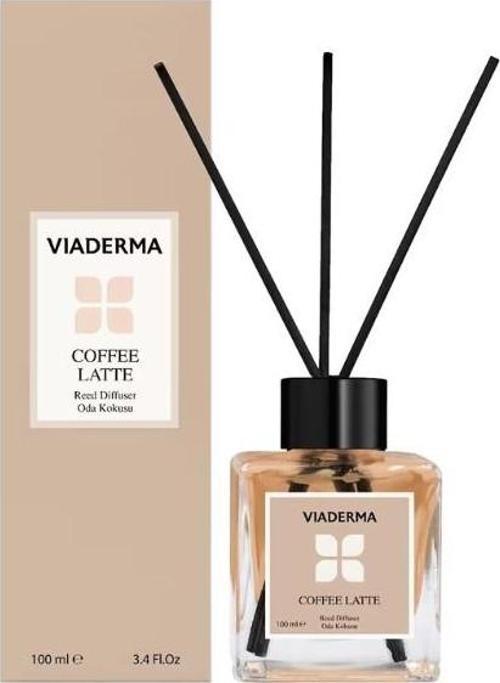 Viaderma Kare Şişe Kahve Esansı Bambu Çubuklu Oda Kokusu 100 ml