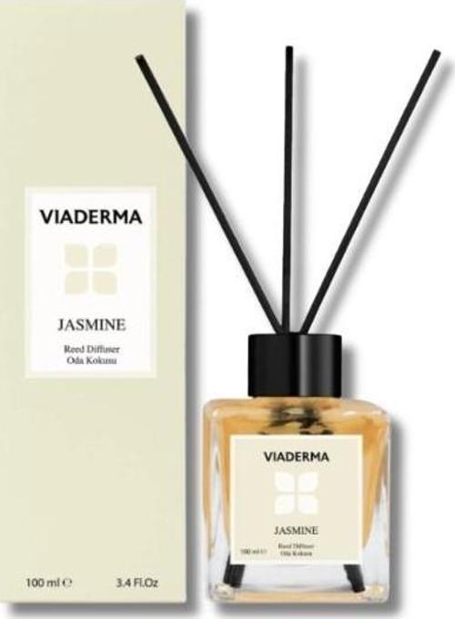 Viaderma Kare Şişe Yasemin Esansı Bambu Çubuklu Oda Kokusu 100 ml