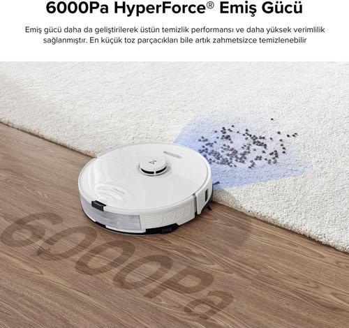 S8 Sonic Mopping Akıllı Robot Süpürge - Beyaz