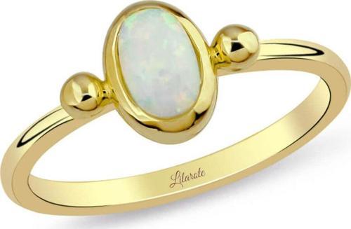 Opal Taşlı Altın Yüzük