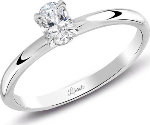 0.30 Ct Pırlanta Oval Tektaş Yüzük