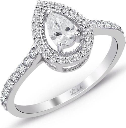 0.49 Ct Damla Pırlanta Yüzük
