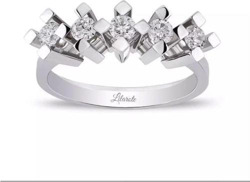 0.50 Ct Pırlanta Beştaş Yüzük