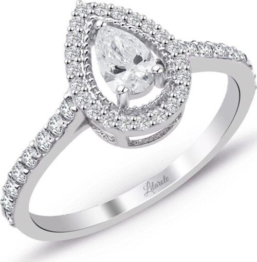 0.49 Ct Damla Pırlanta Yüzük