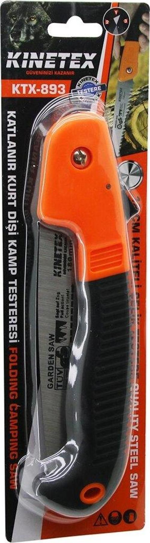KATLANIR KURT DİŞİ  BUDAMA TESTERESİ  KİLİTLİ TESTERE:18CM - KAUÇUK KAPLAMALI PLS.SAPLI: 39CM (2818)