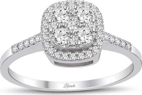 0.55 Ct Pırlanta Coronet Yüzük