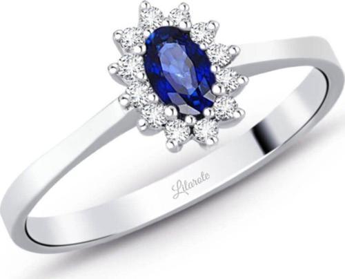 0.45 Ct. Safir Pırlanta Yüzük