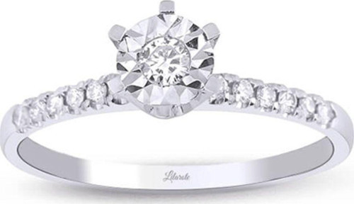0.15 Ct. Tektaş Pırlanta Yüzük 6 Tırnaklı