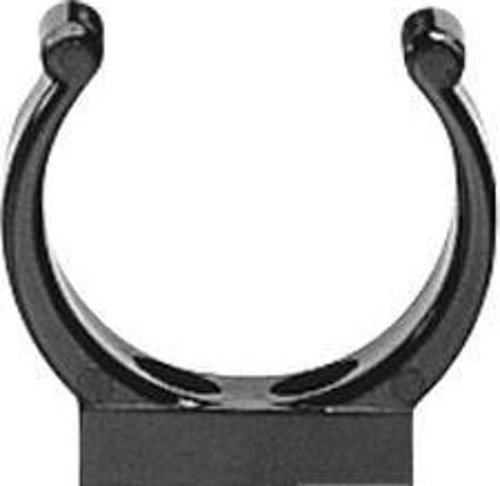 Plastic Support Clip, Ø25mm, Black