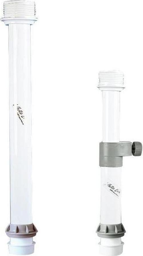 Table Pedestal Telesc. Alum. Ø60x 480-810mm, White