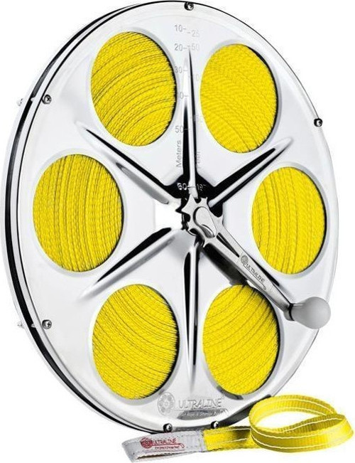 80m Dyneema ULTRALİNE (QUIKLINE) Makaralı Sarı Yassı Halat