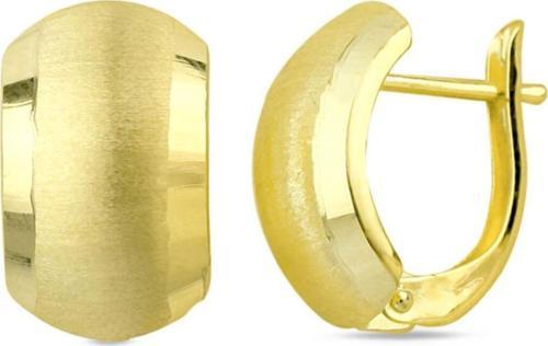 Kadın Gold Gösterişli Kalın Model Altın Küpe