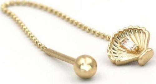 Baget Taşlı İstiridye Tragus Küpe
