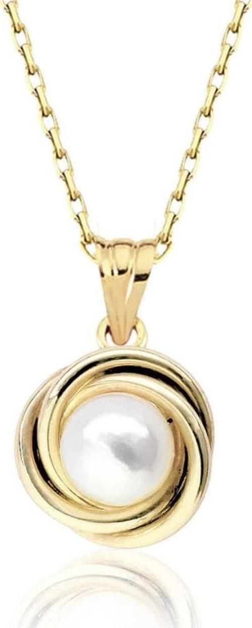 Sarmal Altın Inci Kolye