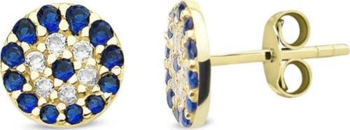 Nazar Taşlı Altın Küpe