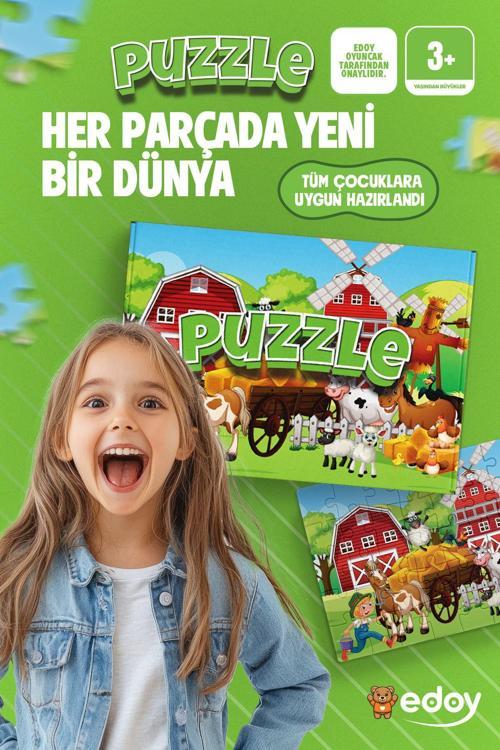 Farm Zihinsel Gelişimi Destekleyen 24 Parça Puzzle - Şimdi Satın Al, Eğlenceli Zaman Başlasın!