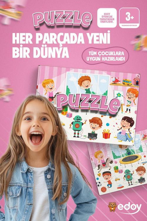 Game Zihinsel Ve Motor Becerileri Geliştiren 24 Parça Çocuk Puzzle