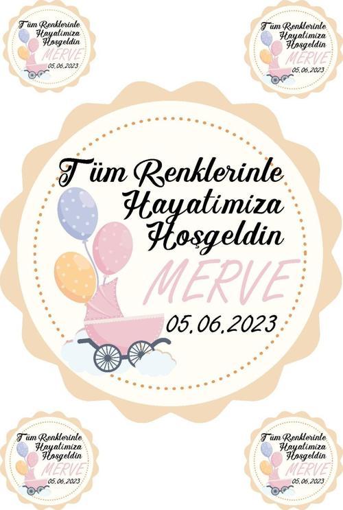 Yenidoğan Bebek Magneti Ve Çocuk Doğum Günü Mıklatıslı Magnet Kişiye Özel Tasarımı 100 Adet