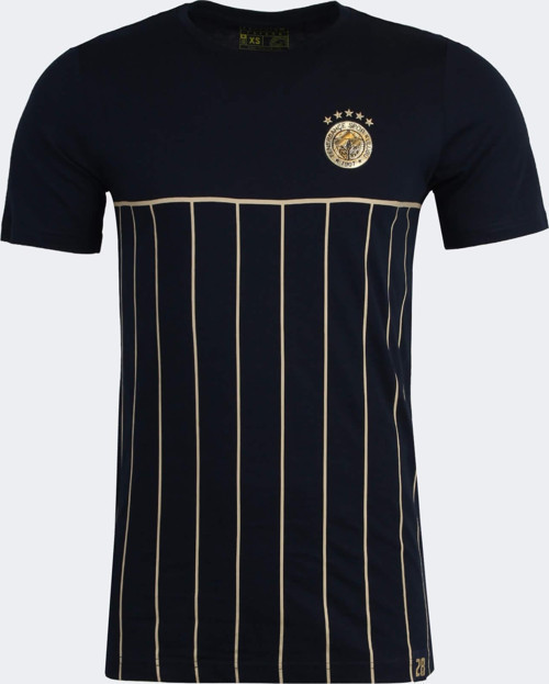 5 YILDIZ GOLD LOGO ÇİZGİLİ TSHIRT
