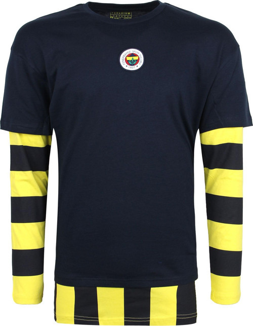 ERKEK TRIBUN ÇUBUKLU DETAYLI TSHIRT