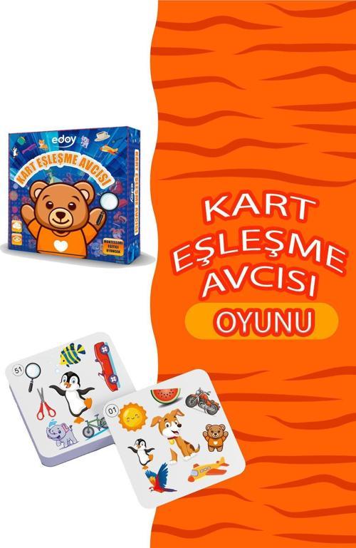 Oyuncak Kart Eşleme Avcısı Nesne Avı: 54 Kartta Eşleme Serüveni Zeka Oyunu Kutu Oyunu